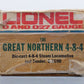 Lionel 6-3100 O Gauge Great Northern 4-8-4 Steam Locomotive & Tender #3100 EX/Box