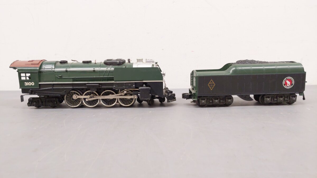 Lionel 6-3100 O Gauge Great Northern 4-8-4 Steam Locomotive & Tender #3100 EX/Box