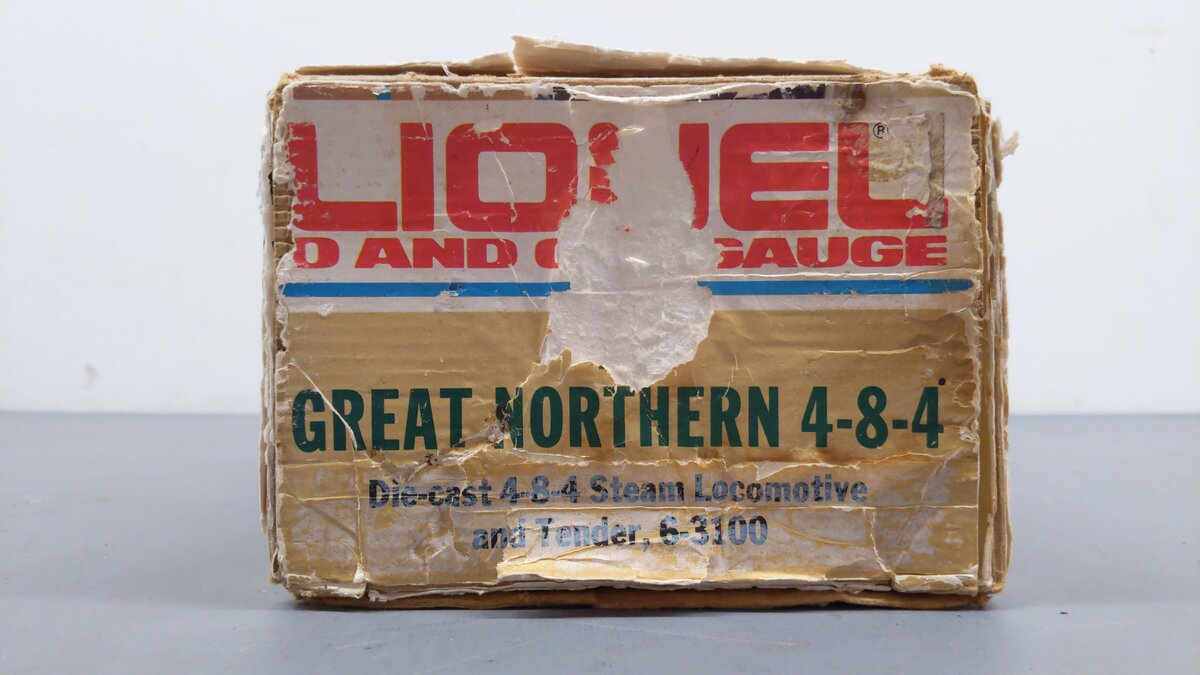 Lionel 6-3100 O Gauge Great Northern 4-8-4 Steam Locomotive & Tender #3100 EX/Box