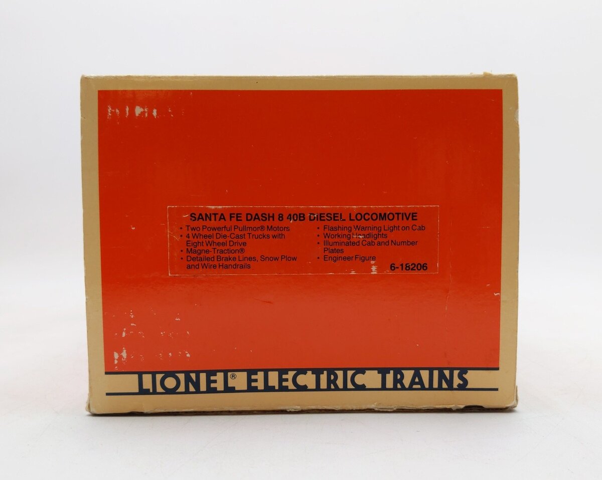 Lionel 6-18206 Santa Fe Dash 8 40B Diesel Locomotive #8206 EX/Box