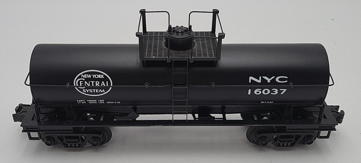 MTH 30-8104 O Gauge New York Central Die-cast Tank Car #16037 EX