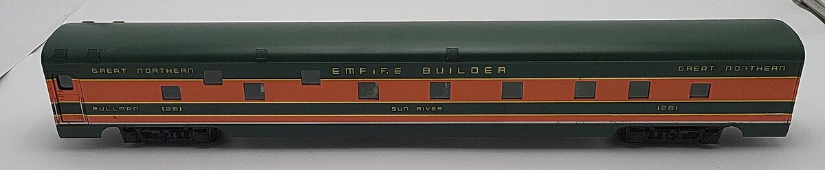 K-Line K4633-41261 Great Northern "Sun River" 21" Aluminum Sleeper Car #1261 EX