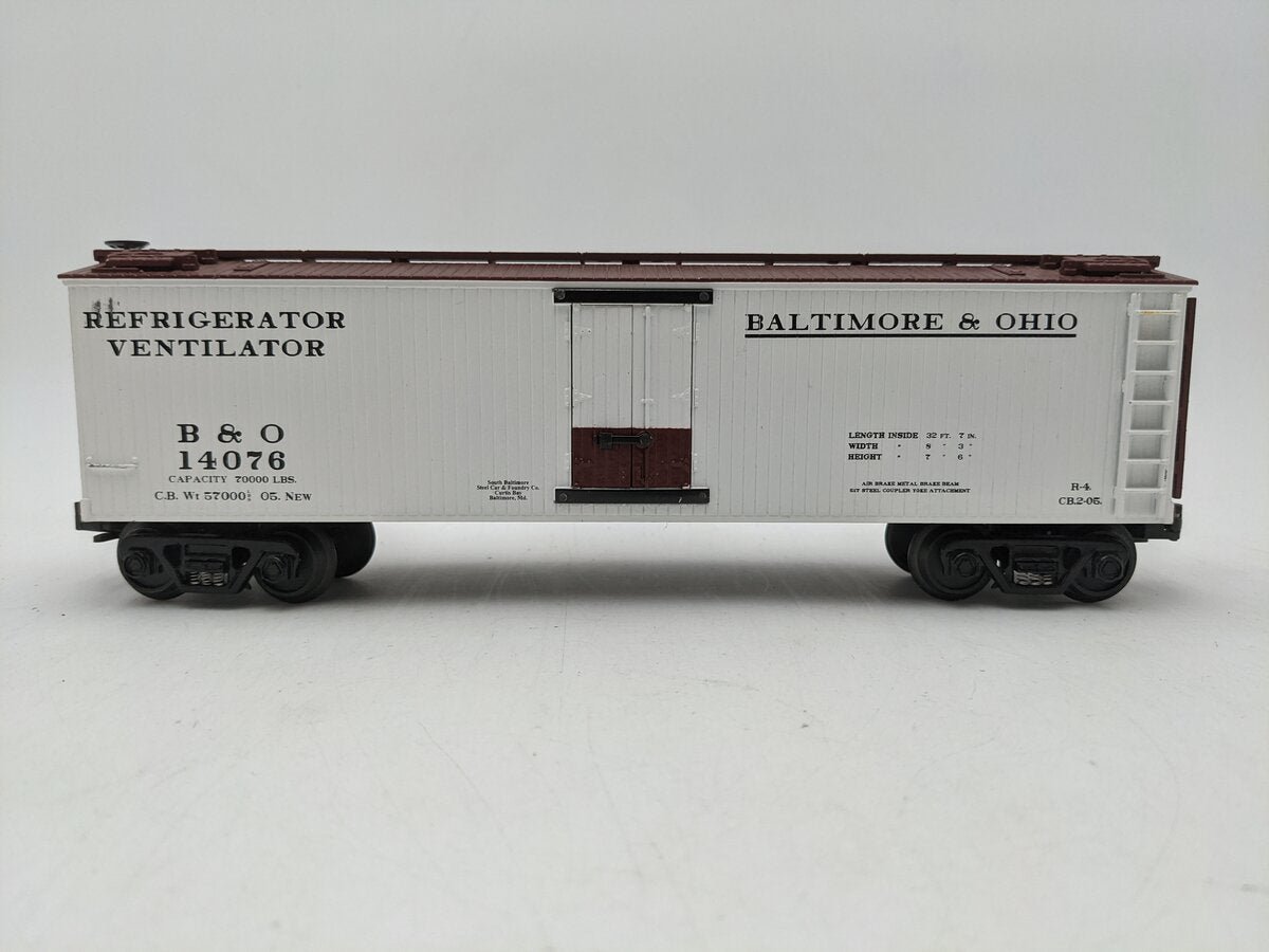 MTH 30-8604 O Gauge Baltimore & Ohio Diecast Refrigerator Car EX