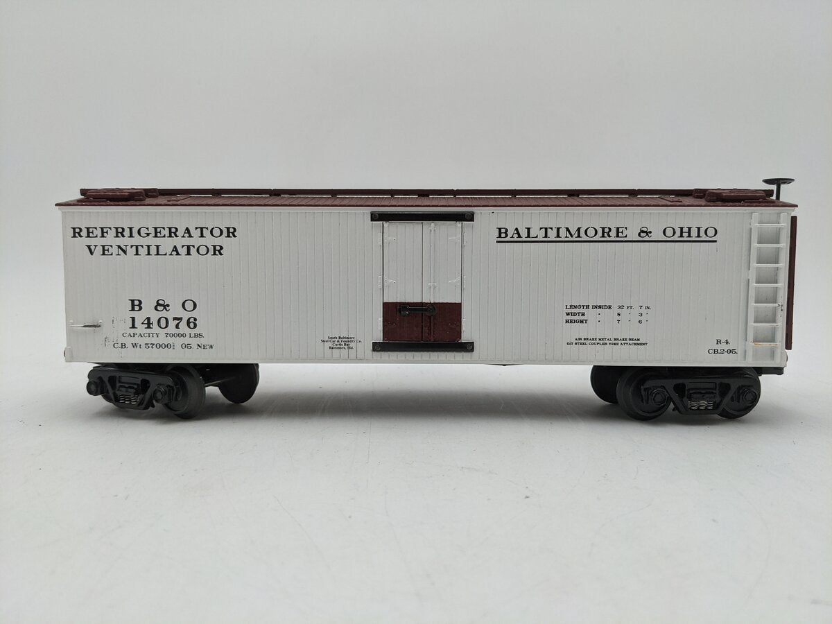 MTH 30-8604 O Gauge Baltimore & Ohio Diecast Refrigerator Car EX