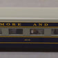 K-Line K4610-43515 O Baltimore & Ohio 21" Aluminum Coach Car #3515 EX