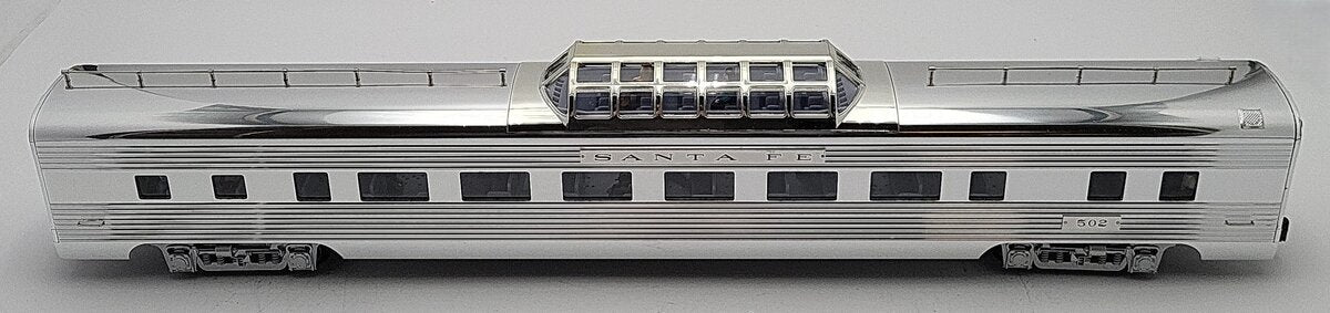 K-Line K4630-40502 Santa Fe 21" Aluminum Vista Dome Car #502 EX