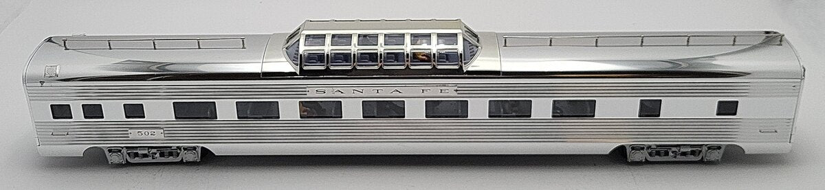 K-Line K4630-40502 Santa Fe 21" Aluminum Vista Dome Car #502 EX