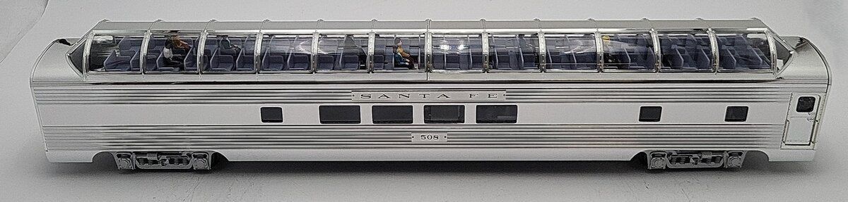 K-Line K4630-40508 Santa Fe 21" Aluminum Vista Dome Car #508 EX