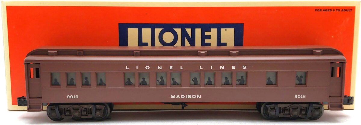Lionel 6-19016 O Gauge Lionel Lines Madison Passenger Car #9016 VG/Box