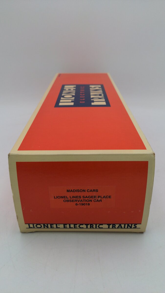 Lionel 6-19018 O Gauge Lionel Lines 'Sager Place' Observation Car #9018 EX/Box