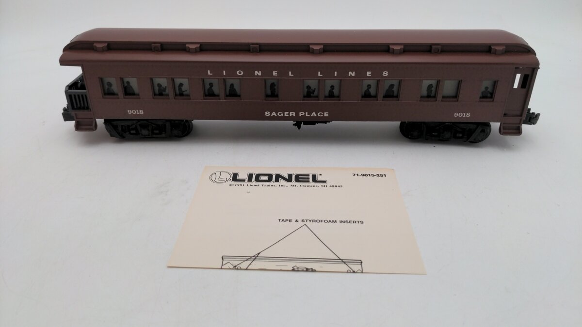 Lionel 6-19018 O Gauge Lionel Lines 'Sager Place' Observation Car #9018 EX/Box