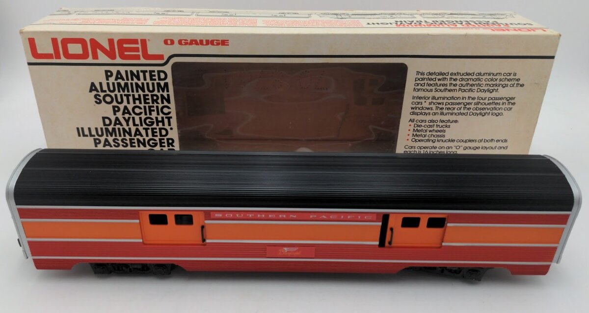 Lionel 6-9589 O Gauge Southern Pacific Daylight Aluminum Baggage Car LN/Box