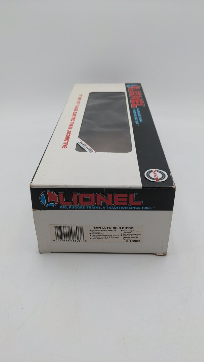 Lionel 6-18803 O Gauge Santa Fe RS-3 Diesel Locomotive LN/Box