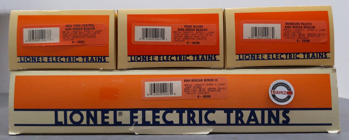Lionel 6-19266 O Gauge 6464 Series III Boxcars (Set of 3) LN/Box