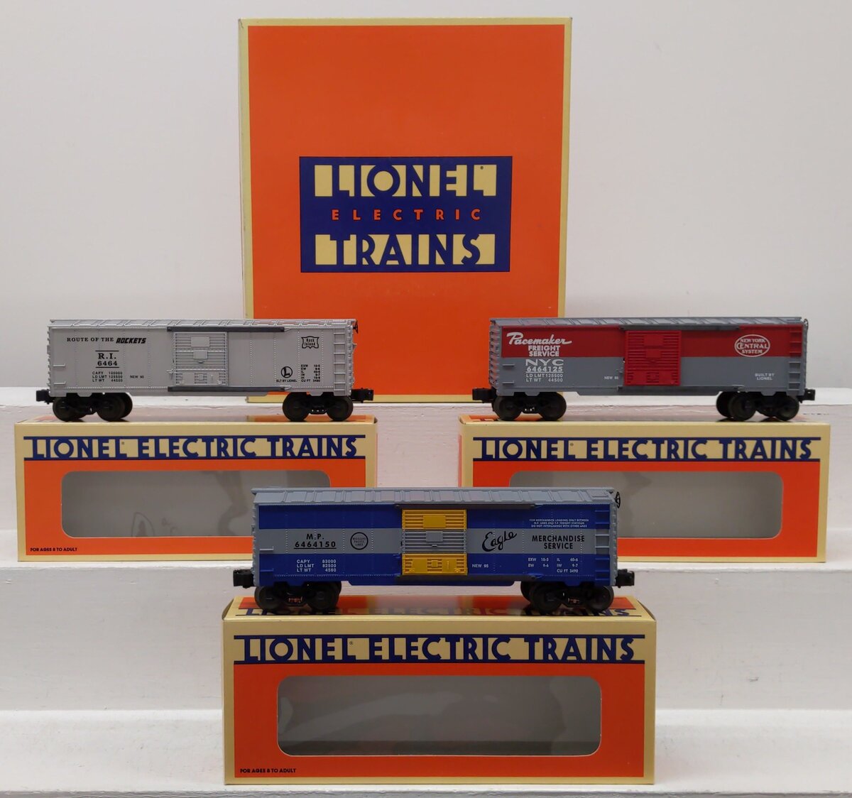 Lionel 6-19266 O Gauge 6464 Series III Boxcars (Set of 3) LN/Box