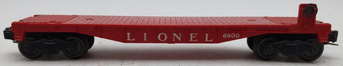Lionel 6800 Vintage O Flatcar with Yellow over Black Airplane VG/Box