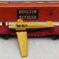 Lionel 6800 Vintage O Flatcar with Yellow over Black Airplane VG/Box