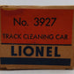 Lionel 3927 O Vintage Postwar Motorized Track Cleaner Car #3927 VG/Box