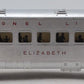 Lionel 2435 Vintage O Lionel Lines Illuminated Elizabeth Passenger Car VG