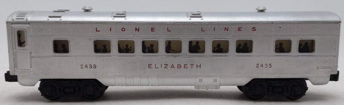 Lionel 2435 Vintage O Lionel Lines Illuminated Elizabeth Passenger Car VG
