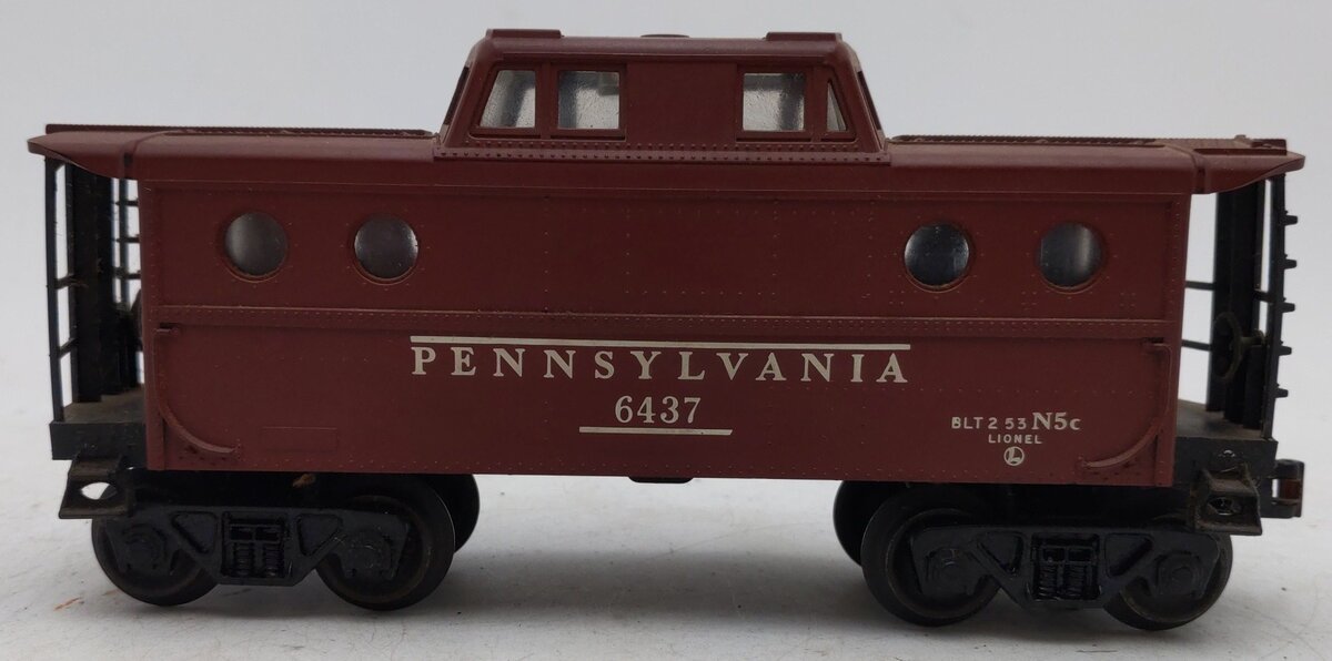 Lionel 6437 Vintage O Pennsylvania N5C Porthole Illuminated Caboose VG