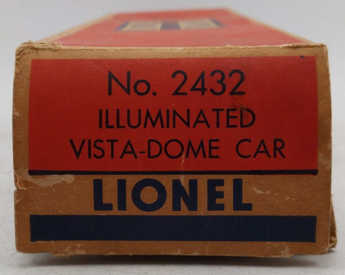 Lionel 2432 Vintage O Lionel Lines Clifton Illuminated Vista Dome Car EX/Box