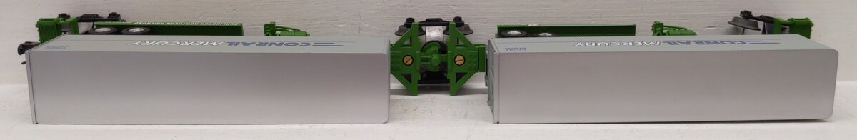 Lionel 6-52041 O Gauge LOTS 1994 Burlington Northern TTUX Flat Car with Trailers EX/Box