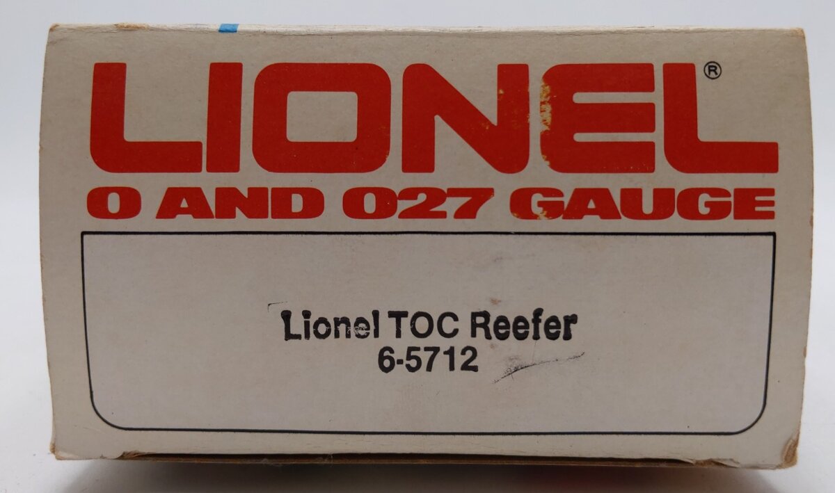 Lionel 6-5712 O Gauge Lionel Lines TOC Woodside Refrigerator Car #5712 LN/Box