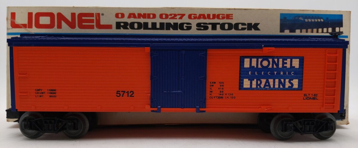 Lionel 6-5712 O Gauge Lionel Lines TOC Woodside Refrigerator Car #5712 LN/Box