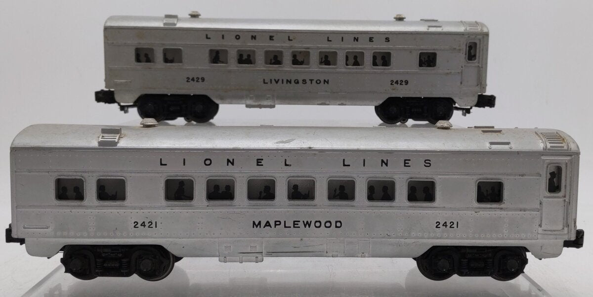 Lionel 2421/2429 Vintage O Lionel Lines Maplewood & Livingston Pullman [2] VG