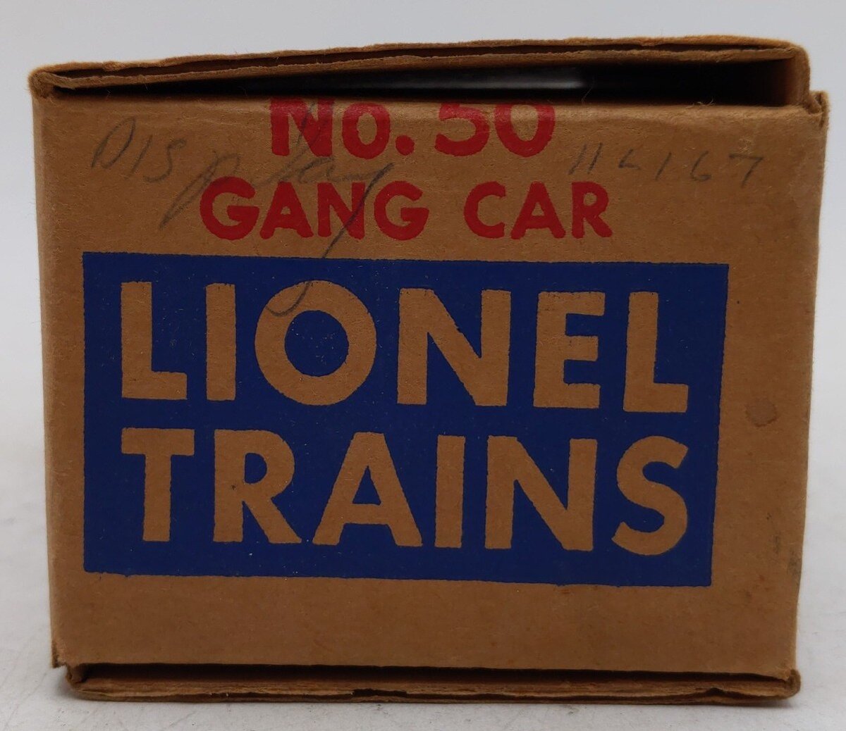 Lionel 50 Vintage O Gauge Postwar Motorized Gang Car w/3 Figures VG/Box