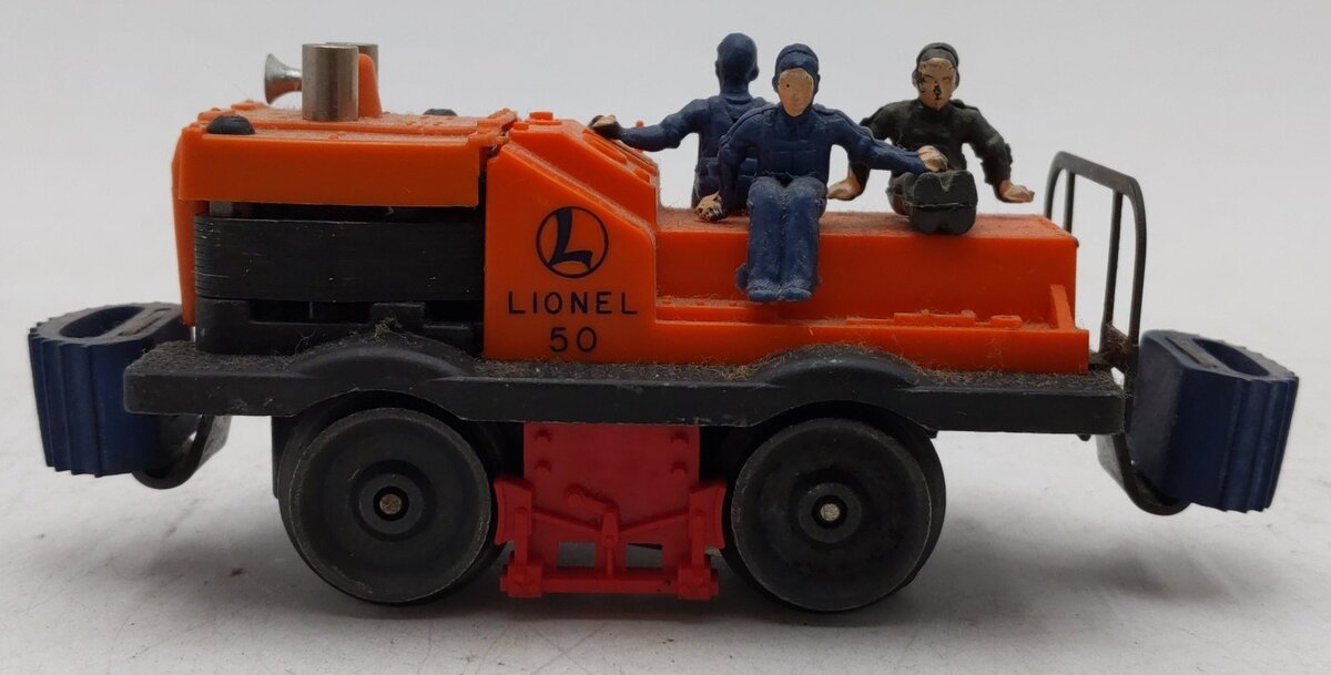 Lionel 50 Vintage O Gauge Postwar Motorized Gang Car w/3 Figures VG/Box