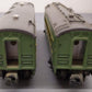 Lionel Vintage O Lionel Lines Green/Gray Passenger Cars #2401 #2402 [2] EX/Box