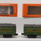 Lionel Vintage O Lionel Lines Green/Gray Passenger Cars #2401 #2402 [2] EX/Box