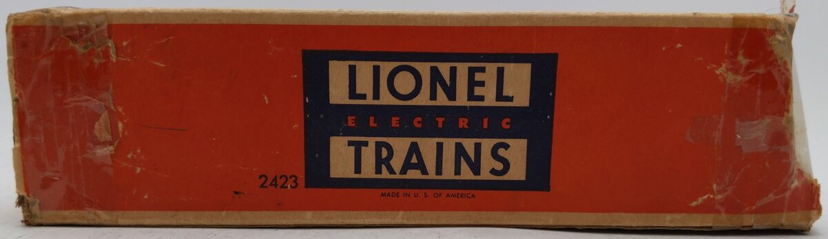 Lionel 2423 Vintage O Lionel Lines Hillside Lighted Observation Car w/Silvr Roof VG/Box