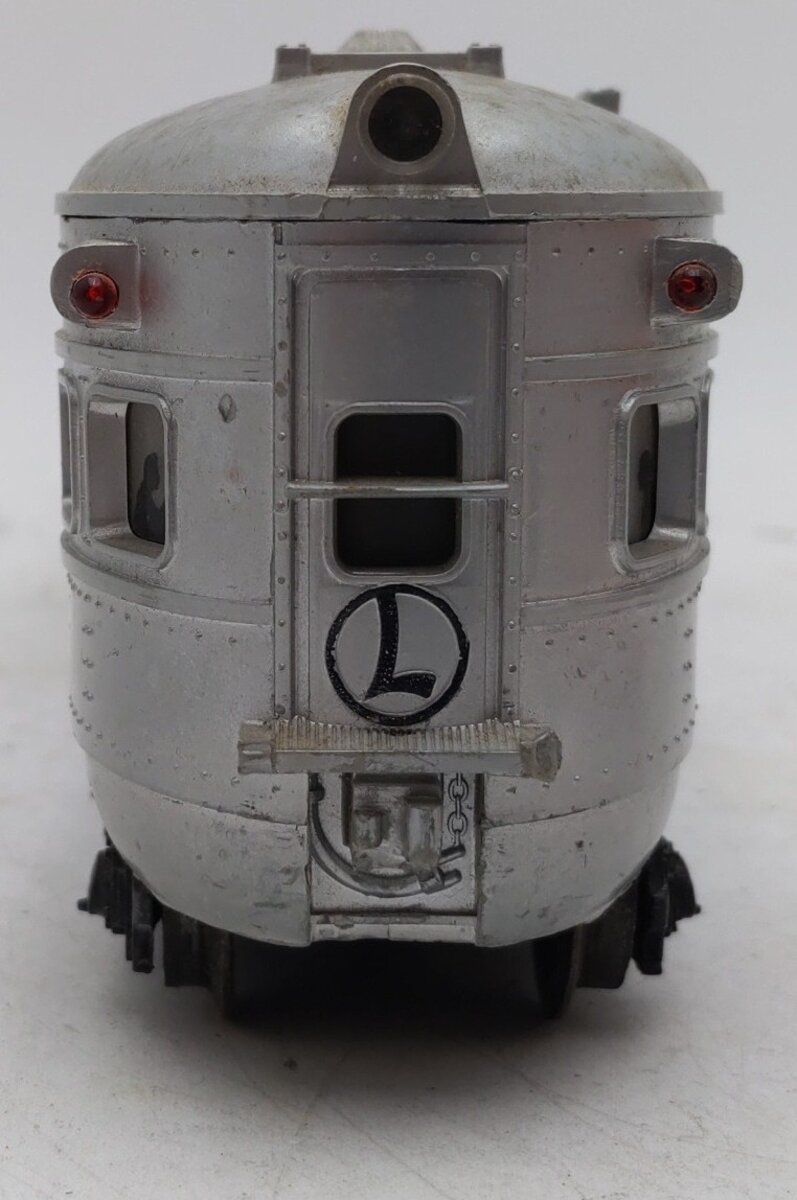 Lionel 2423 Vintage O Lionel Lines Hillside Lighted Observation Car w/Silvr Roof VG/Box