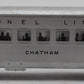 Lionel 2422 Vintage O Lionel Lines Chatham Lighted Pullman Car with Silver Roof VG/Box
