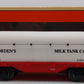 Lionel 6-19479 O Gauge Borden's Milk Tank Transport Car LN/Box