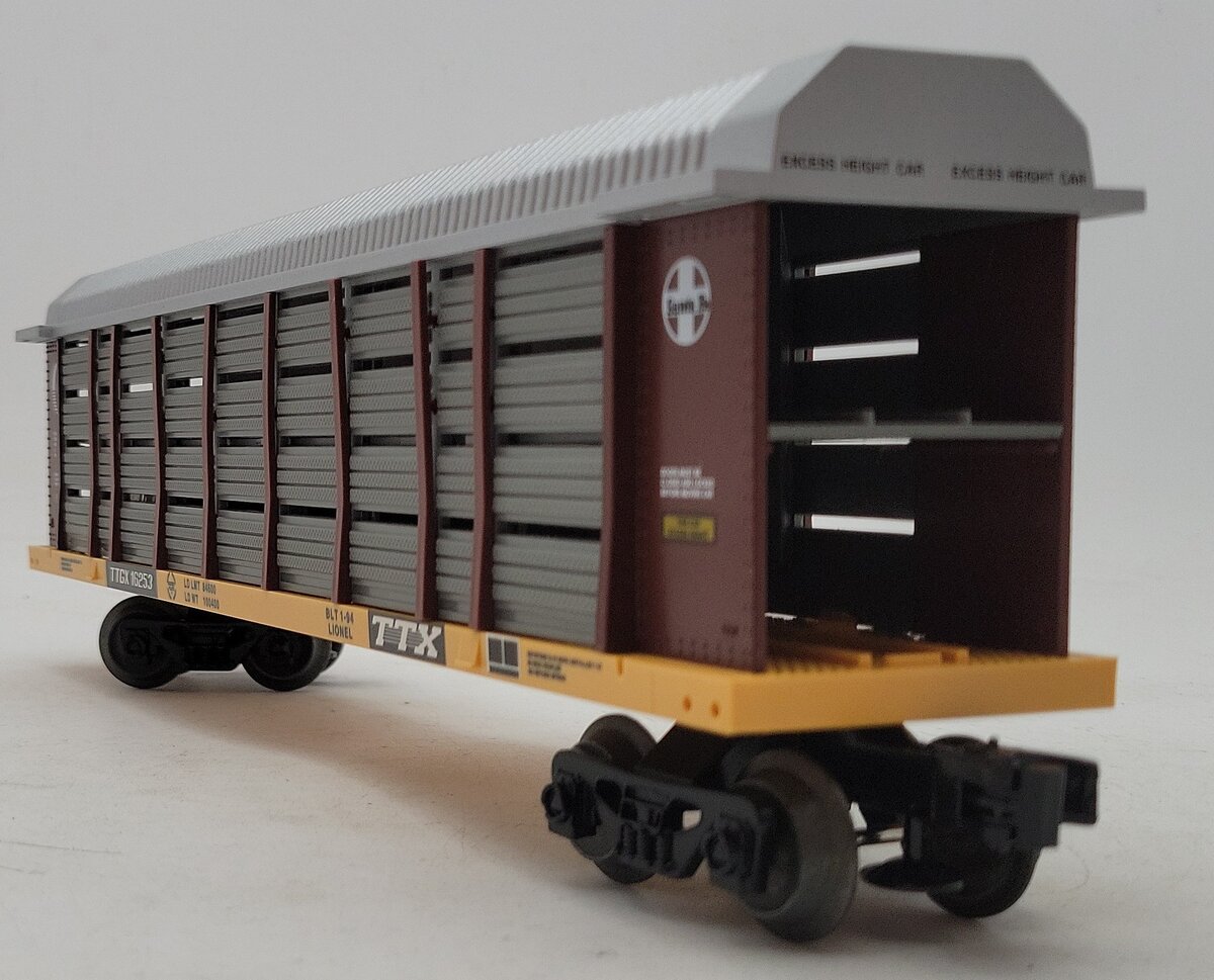 Lionel 6-16253 O Gauge Santa Fe Auto Carrier Car with Screens #16253 LN/Box