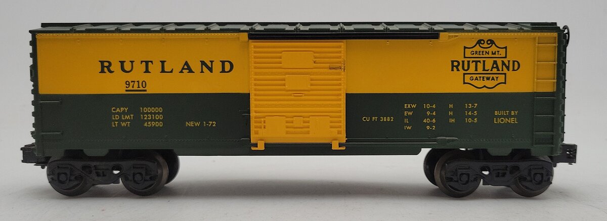 Lionel 6-9710 O Gauge Rutland Boxcar EX/Box