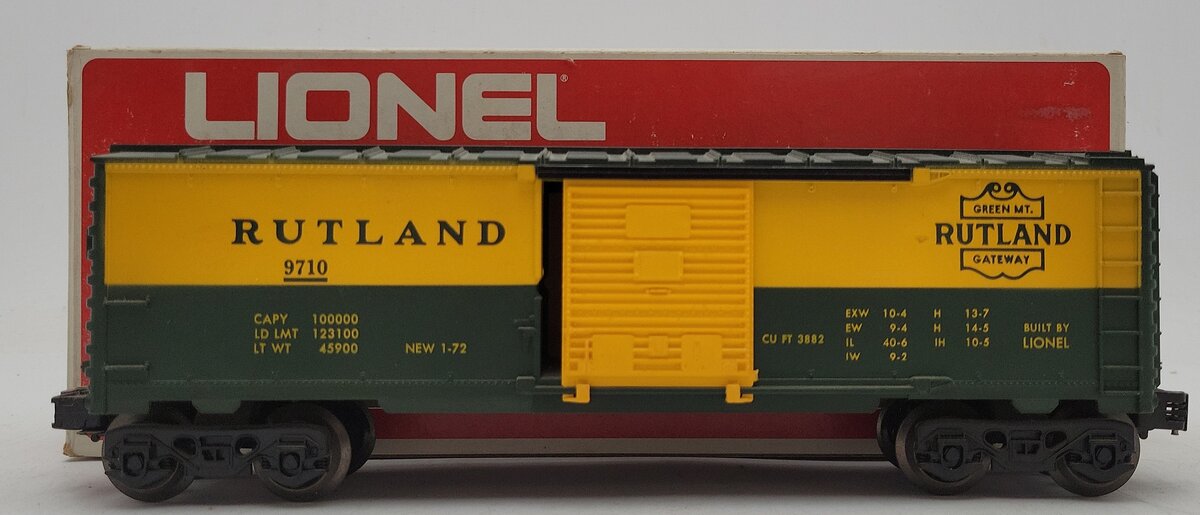 Lionel 6-9710 O Gauge Rutland Boxcar EX/Box