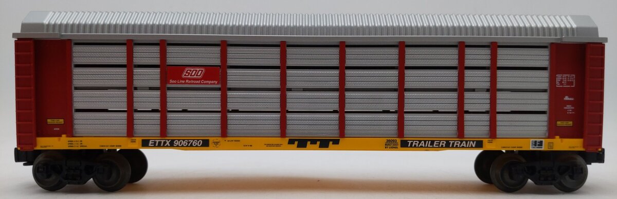 Lionel 6-36093 O-Gauge Soo Line Auto Carrier #36093 LN/Box