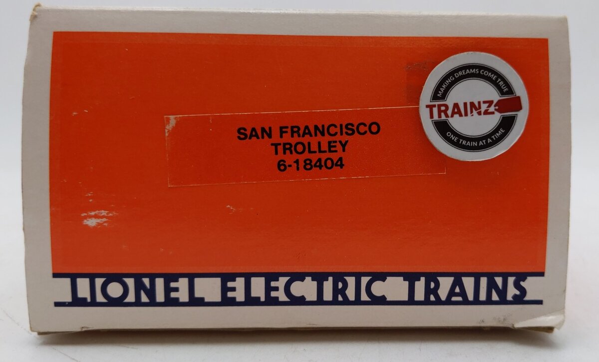 Lionel 6-18404 O Gauge San Francisco Green Trolley Car LN/Box
