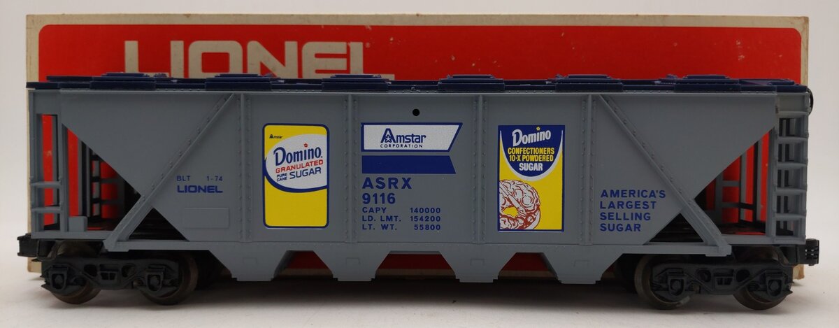 Lionel 6-9116 O Gauge Domino Sugar 4-Bay Hopper #9116 LN/Box