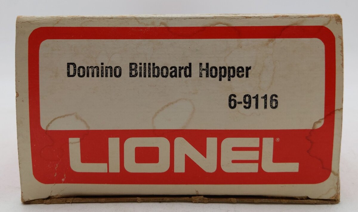 Lionel 6-9116 O Gauge Domino Sugar 4-Bay Hopper #9116 LN/Box