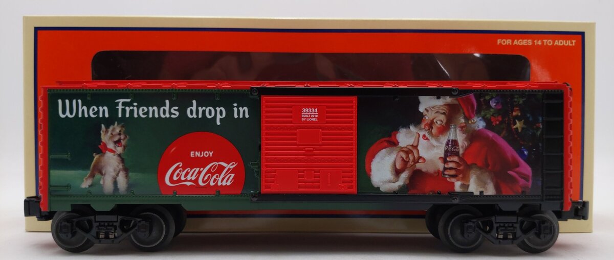 Lionel 6-39334 O Gauge COCA-COLA Christmas Boxcar LN/Box