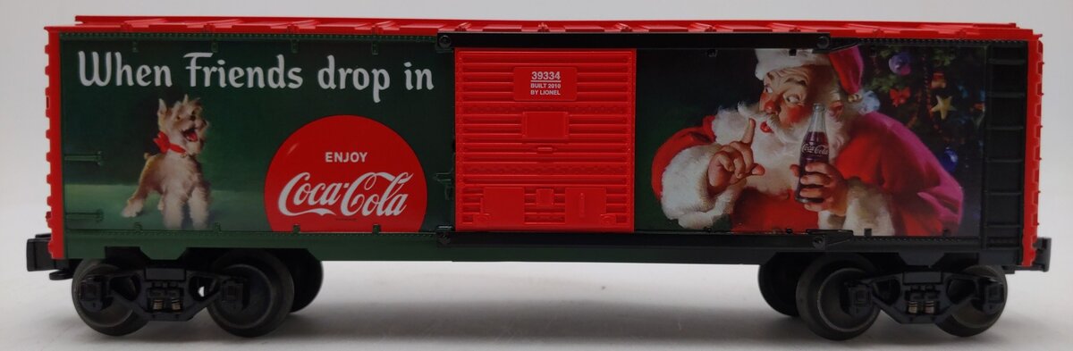 Lionel 6-39334 O Gauge COCA-COLA Christmas Boxcar LN/Box