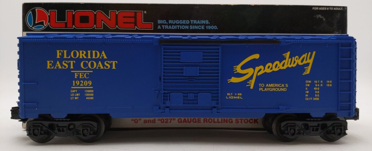 Lionel 6-19209 O Gauge Florida East Coast Boxcar LN/Box