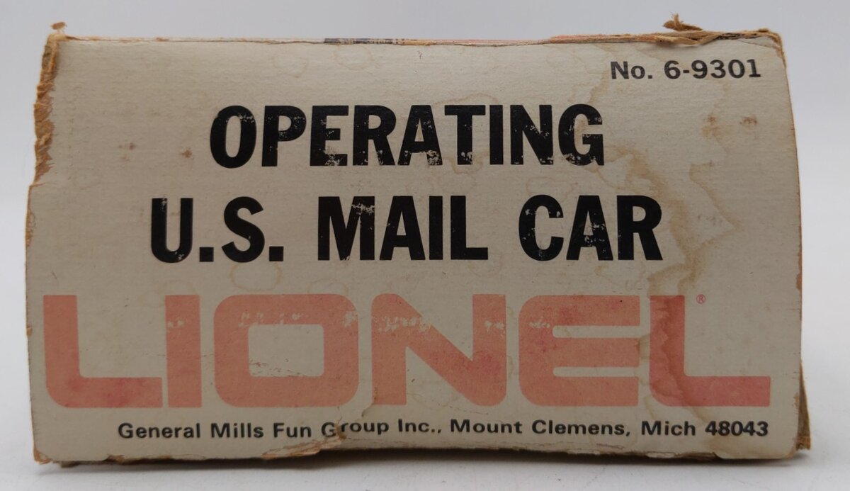 Lionel 6-9301 O Gauge US Mail Operating Boxcar #9301 - Without Mailbag VG/Box