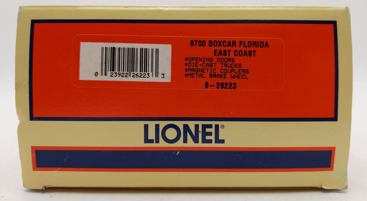 Lionel 6-26223 O Gauge Florida East Coast Boxcar #5027 LN/Box
